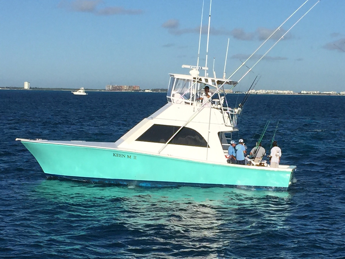 Barco Keem M II, Renta de Yatres de Pesca en Isla Mujeres